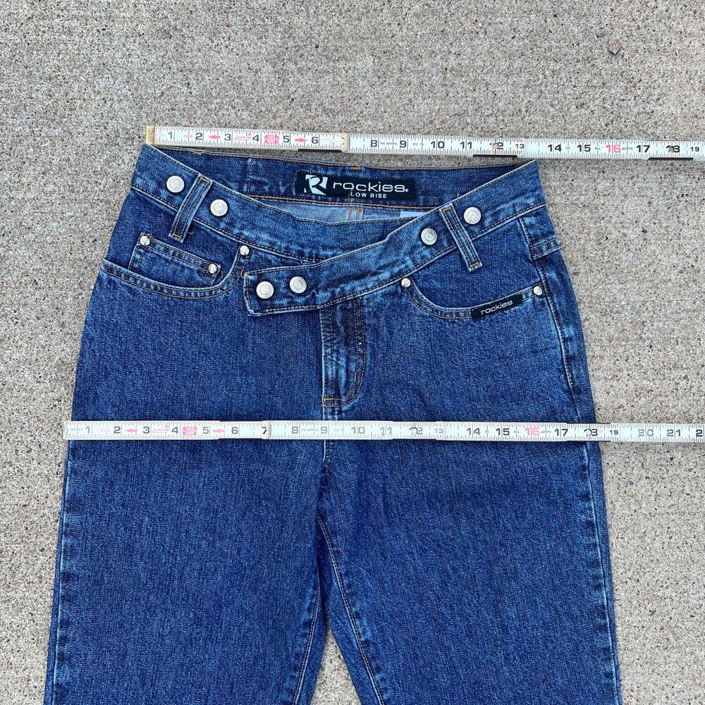 Y2K 2000s Low Rise Rockies Western Blue Jeans | Size 27 x 30 | - Picture 3 of 7